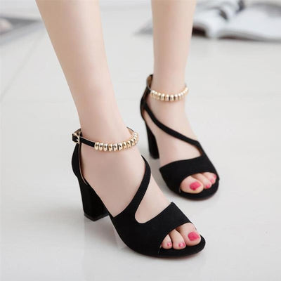  Buy Buckle Mid-Heel Trendy Shoes - Stylish Footwear | SURAZY