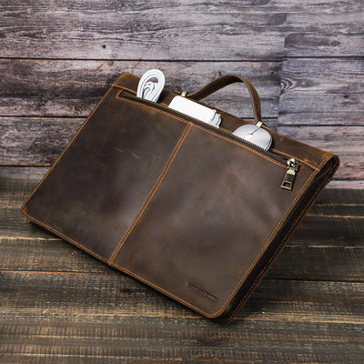Buy Genuine Leather Laptop Handbag | Stylish Protection - SURAZY