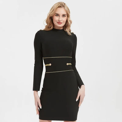 Buy Black Mini Bandage Dress Bodycon | Stylish Party Dresses - SURAZY